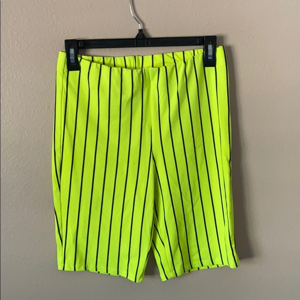 Neon Referee Biker 🚴‍♀️ Shorts 😛